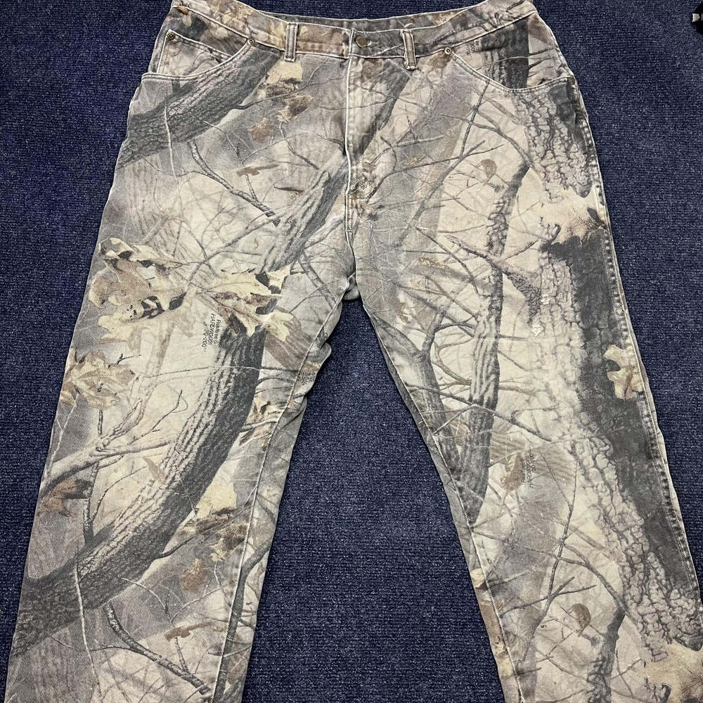 Vintage Wrangler Rugged Wear Camo Jeans Mens 38x30 Brown Camouflage‎ Insulated